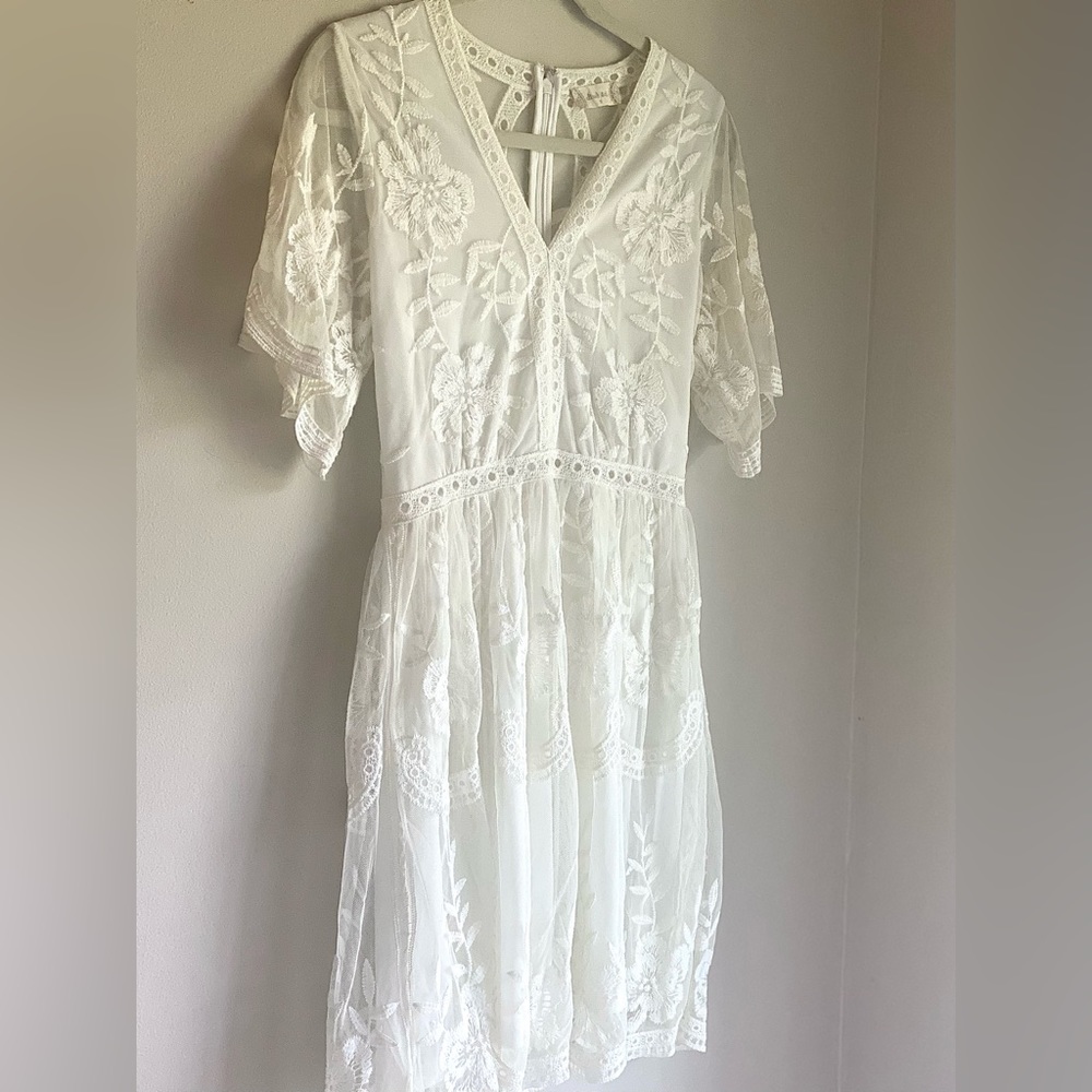 Altar’d State Embroidered Boho Mini Dress